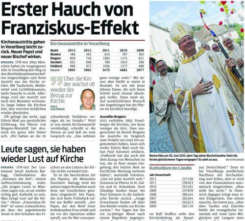 VN-Bericht vom 11. Jänner 2014