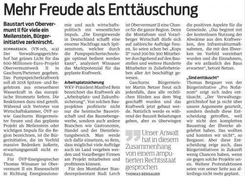 VN-Bericht vom 16. Jänner 2014.