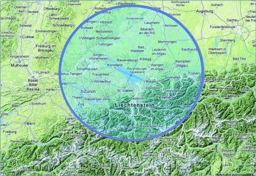 VN-Leser Dieter Severin hat einen „grenzübergreifenden Vorschlag“ für ein Schutzgebiet als Grafik ausgearbeitet. Foto: Severin