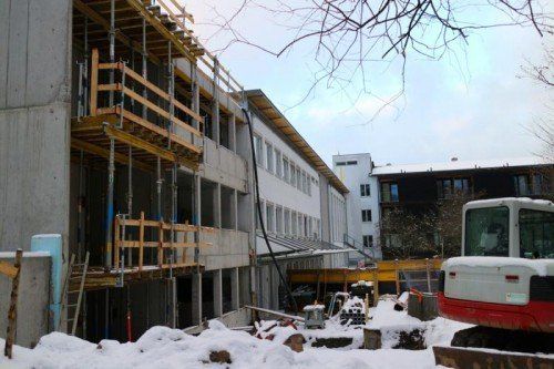 Anfang März soll auf der Maria-Ebene-Baustelle wieder Hochbetrieb herrschen. Foto: bk