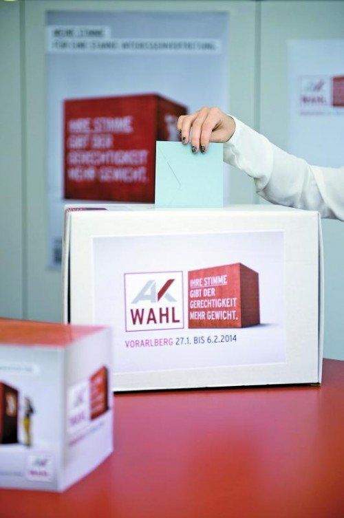 Arbeiterkammerwahl mit geringer Wahlbeteiligung.  Foto: VN