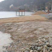 Ockergelbes Ufer für die neugestaltete Pipeline