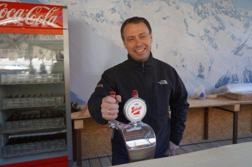 Caterer Ernst Seidl tischt im Österreich-Haus auf. Foto: ger