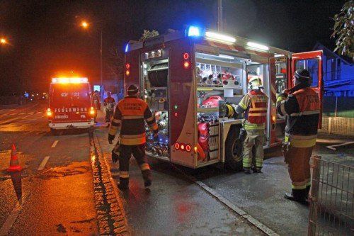 30 Mann der Feuerwehr Rankweil rückten zu den Löscharbeiten an.