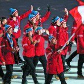„Putins Party“ in Sotschi eröffnet Stecher trug Österreichs Fahne /C1