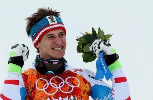 Goldjunge Matthias Mayer. epa