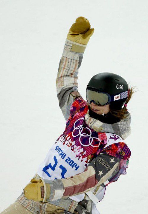 Jubelt über Gold in der Halfpipe: Kaitlyn Farrington. Foto: ap