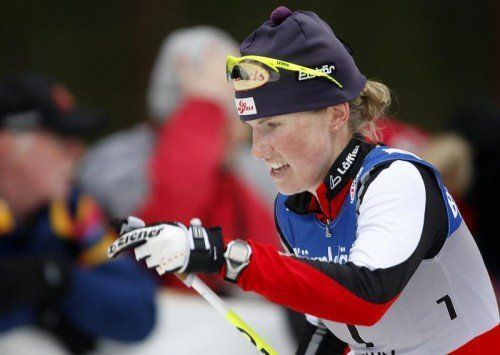 Katarina Smutna tat sich schwer beim „Hitzerennen“. Foto: gepa