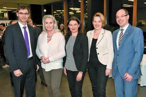 LH Markus Wallner, Verena Daum-Kurzmanovic (VN), Angelika Böhler, Andrea Kaufmann und Stefan Fitz-Rankl.