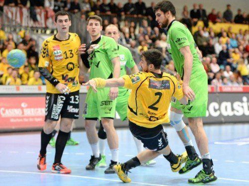Lucas Mayer erzielte bei seinem Comeback sechs Treffer und wurde als Spieler des Tages ausgezeichnet. Foto: gepa