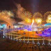 Olympisches Feuer brennt in Sotschi