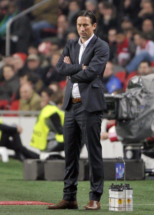 Salzburg-Coach Roger Schmidt und sein Team begeistern Fußball-Österreich. Foto: apa