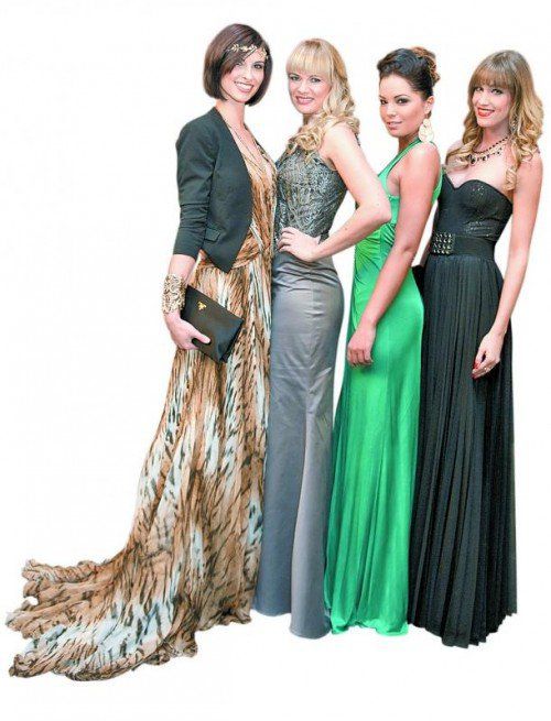 Schönheiten gleich im Quartett: Ex-Missen Sarah (l.) mit Bianca sowie Rebecca und Livia.