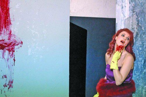 Simone Riksman in der Oper „Das schlaue Füchslein“, die Donnerstagabend  Premiere hatte.  Theater/Deuber