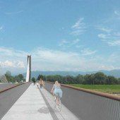 Warten auf eine Brücke