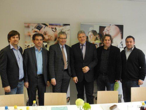 Stefan Koch, Christoph Jenny, Karlheinz Rüdisser, Anton Strini, Michael Tinkauser, Robert Baljak (v. l.).