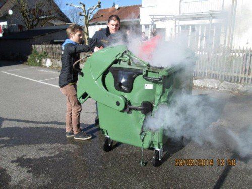 Stefan Lung war als erster zur Stelle, als es rauchte. Foto: Polizei