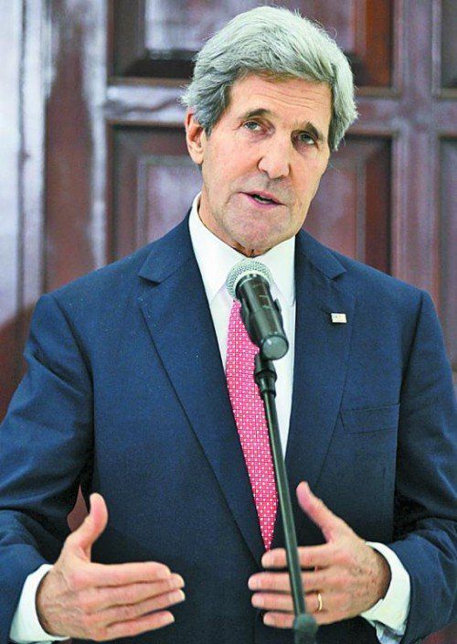 US-Außenminister John Kerry auf Kurzvisite in Paris. Foto: EPA