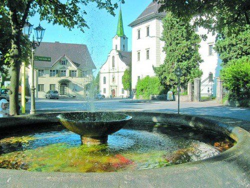 Zentrum von Hohenems: Neubauprojekte sorgen in der Stadt für heftige Diskussionen. Foto: Galehr