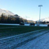 Sportplatz neu: Wetterbedingt Verzögerungen
