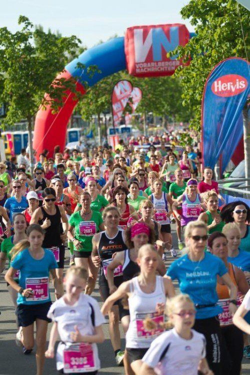 Am 24. Mai heißt es wieder Start frei für alle laufbegeisterten Mädchen und Frauen. Vorher ist aber noch Trainieren angesagt. Foto: VN/Steurer