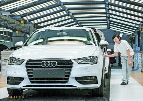 Audi produziert 2014 erstmals mehr Autos außerhalb Deutschlands als innerhalb der Landesgrenzen. Fotos: Werk