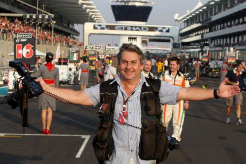 Auf allen Rennstrecken dieser Welt zuhause: Dieter Mathis, hier in Abu Dhabi. Foto: Privat