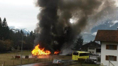 Das Gebäude brannte vollständig ab.  Foto: Tscholl  