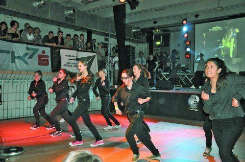 Die Mädels in Action.