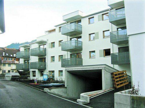 Die Wohnanlage auf dem Schlossbräu-Areal wird Ende März bezogen.