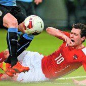 Uruguay ein 1:1 abgeknöpft
