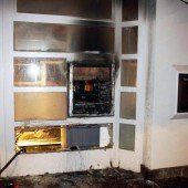 Bankomat bei Rorschach in Brand gesteckt