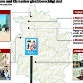 Begegnungszonen sind auf dem Vormarsch