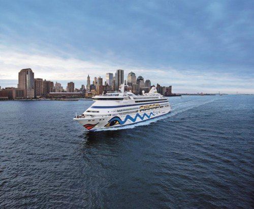 Hoch im Kurs: Mit dem Kreuzfahrt-Schiff im Hafen von New York einlaufen.  Foto: Aida Cruises