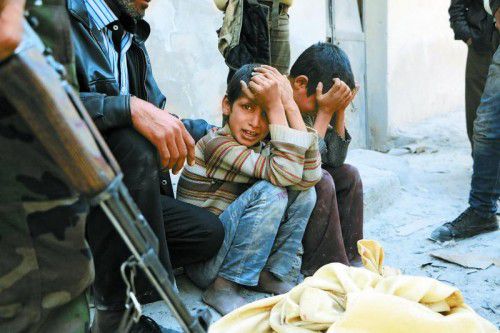 Interne Rivalitäten unter Rebellen führen zu blutigen Kämpfen: Die Not in Syrien wird immer größer. Foto: RTS