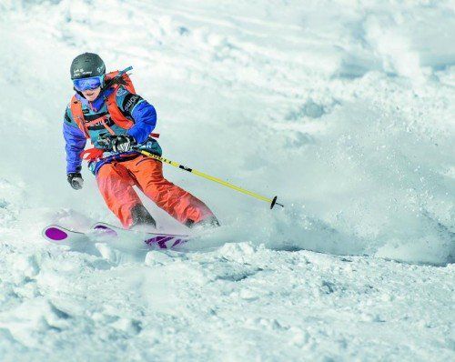Lorraine Huber: Sieg auf der Free-
ride-Tour in Snowbird. Foto: privat