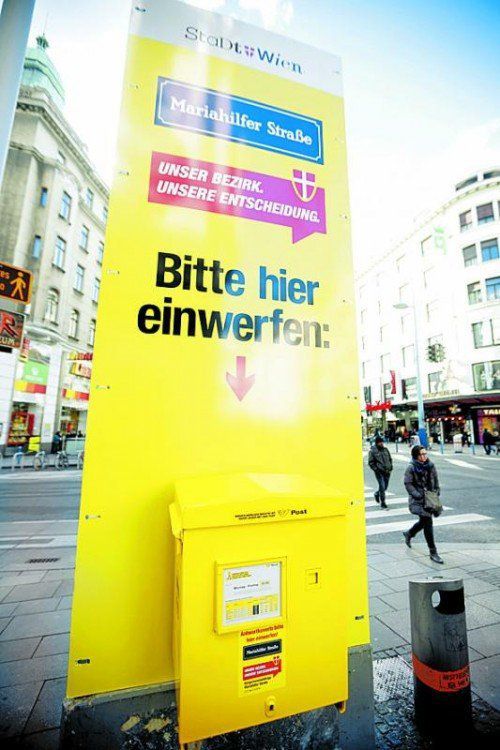 „Mahü“: Volk entschied Zukunft der Einkaufsstraße. Foto: APA