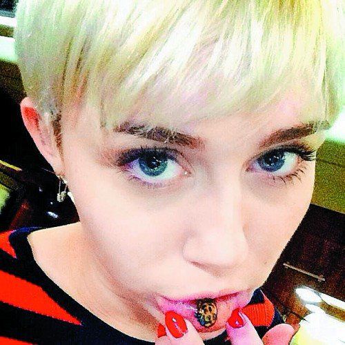 Miley Cyrus hat bereits über 20 Tattoos. Foto: Instagram