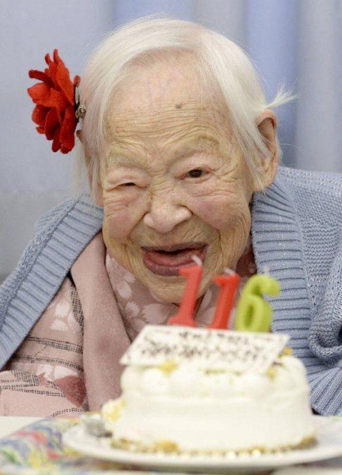 Misao Okawa ist die älteste Frau der Welt. Foto: Reuters