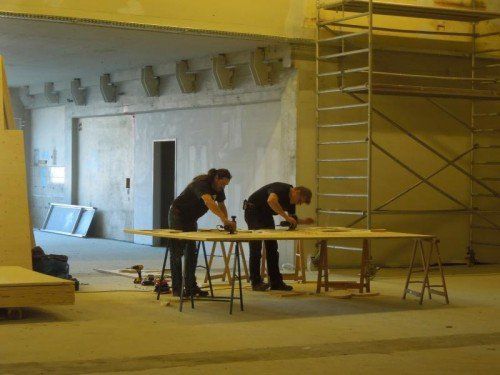 Noch gleichen die Räumlichkeiten einer klassischen Baustelle. cth