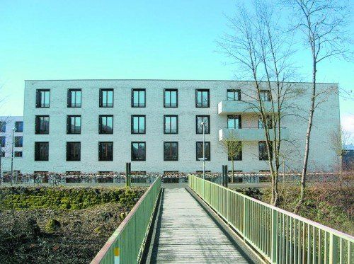 Pflegeheim Birkenwiese am Ufer der Dornbirner Ach bietet Platz für 105 Bewohnerinnen und Bewohner.  Foto:ha