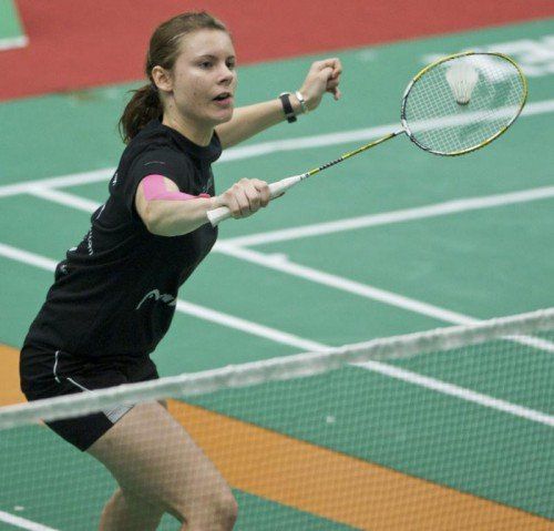 Sarina Kohlfürst spielt Einzel und Doppel mit Alex Mathis. privat