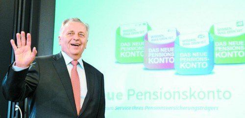 Sozialminister Hundstorfer: 39 Millionen Euro für die Schreiben an die Versicherten der PVA würden sich lohnen. Foto: APA