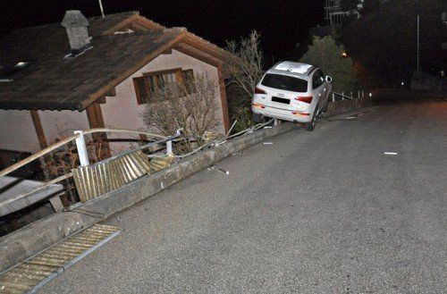 Unbeschadet blieb nur der Lenker dieses Pkws. Foto: Polizei