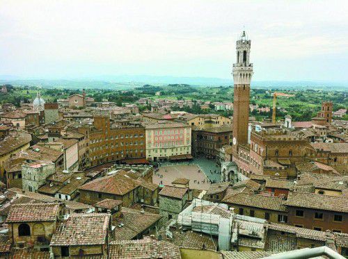 Vom Turm des Domes hat man einen tollen Blick über die ganze Stadt und auf den „Piazza del Campo“. Foto: beate rhomberg