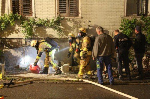 40 Florianijünger waren im Einsatz. Foto: VOL/AT Schwendinger