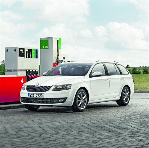 Ab Herbst mit rekordverdächtiger Reichweite: Der Skoda Octavia mit Gasantrieb. Fotos: werk