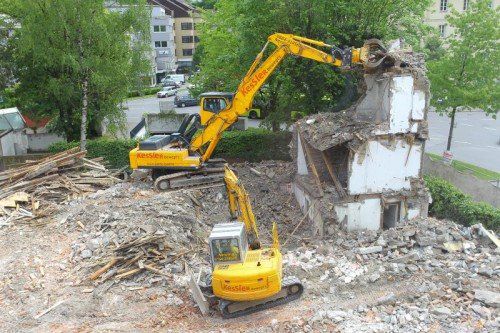 Abbruch des einstigen ÖGB-Gebäudes in Feldkirch