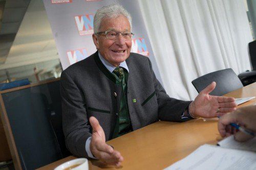 Alt- Landtagsabgeordneter und -Bürgermeister Werner Strohmaier im VN-Gespräch. Foto: VN/Hartinger