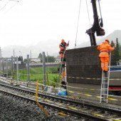Lärmschutz: ÖBB-Arbeiten schreiten voran